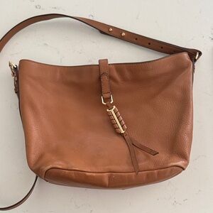 Covet by Stella and Dot: Chic Brown Leather Shoulder Bag